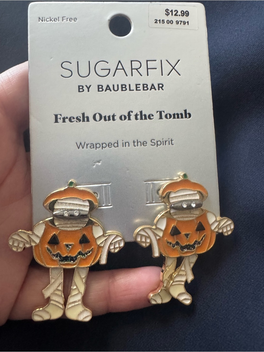 New mummy pumpkin Halloween earrings